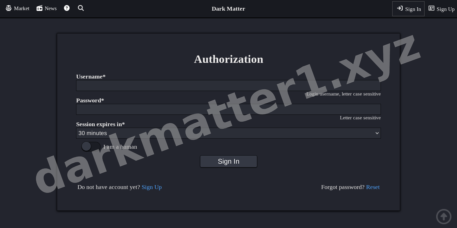 User Login Interface
